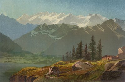 Oberland bernés con el lago de Lucerna de Unbekannt Unbekannt